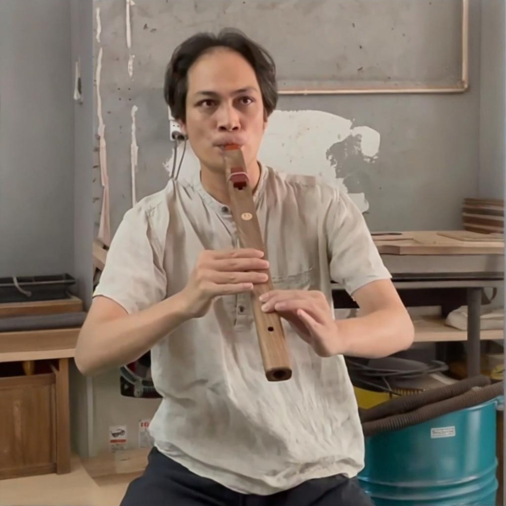 Musical Instrument Of India - Flauto Verticale in Legno Tono B/C/D/E/F,
