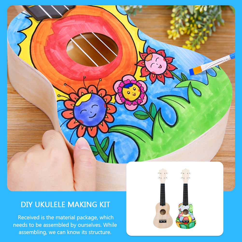 Musical Instrument Diy For Kids - 1 Set Kit Fai-da-Te per Ukulele