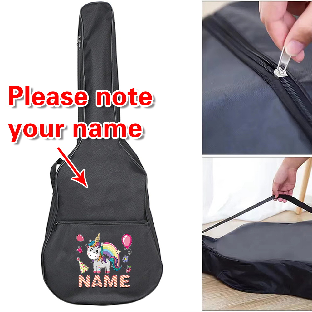 Musical Instrument Name - Borsa per chitarra con nome personalizzato