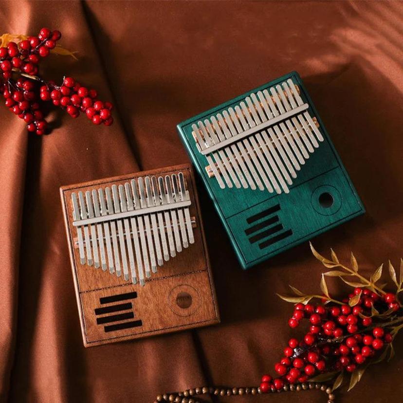 A Musical Instrument With Keys - Retro Kalimba 17 Key Thumb Pianoforte