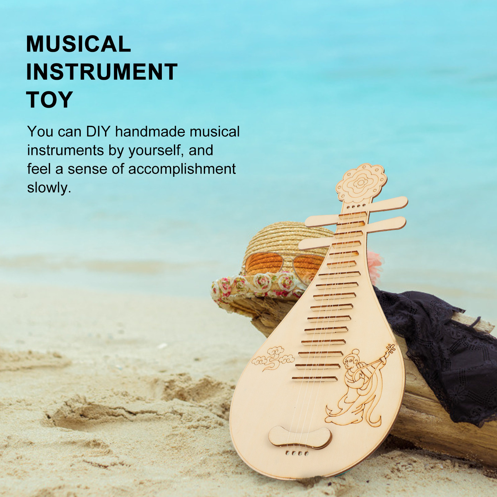 Musical Instrument Diy For Kids - Set di 3 Liute in Legno