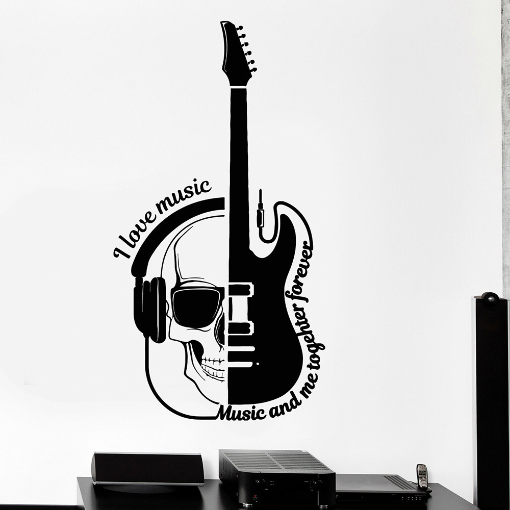 Musical Instrument Quotes - Adesivo da parete in vinile Note