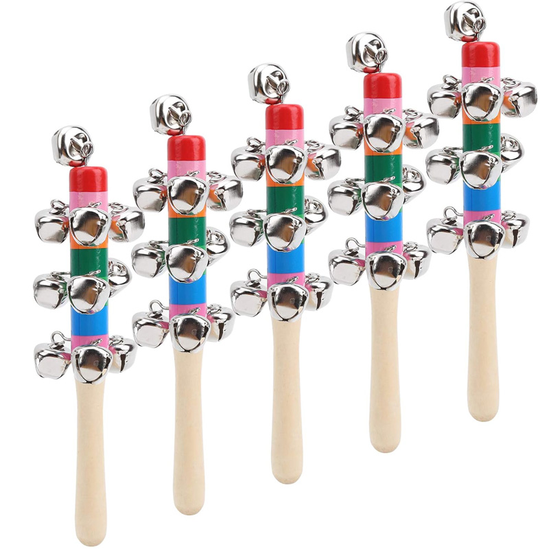 5PCS Jingle in legno Campane a - Musical Instrument Harmonium recensione e prezzo