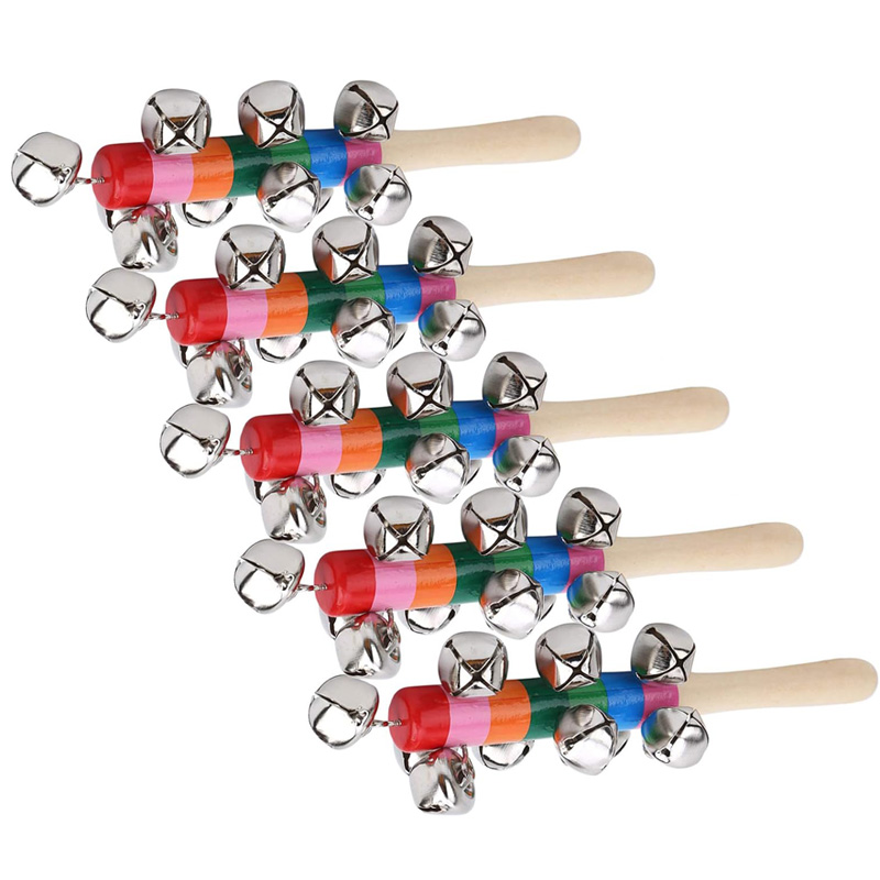 5PCS Jingle in legno Campane a - Musical Instrument Harmonium recensione e prezzo