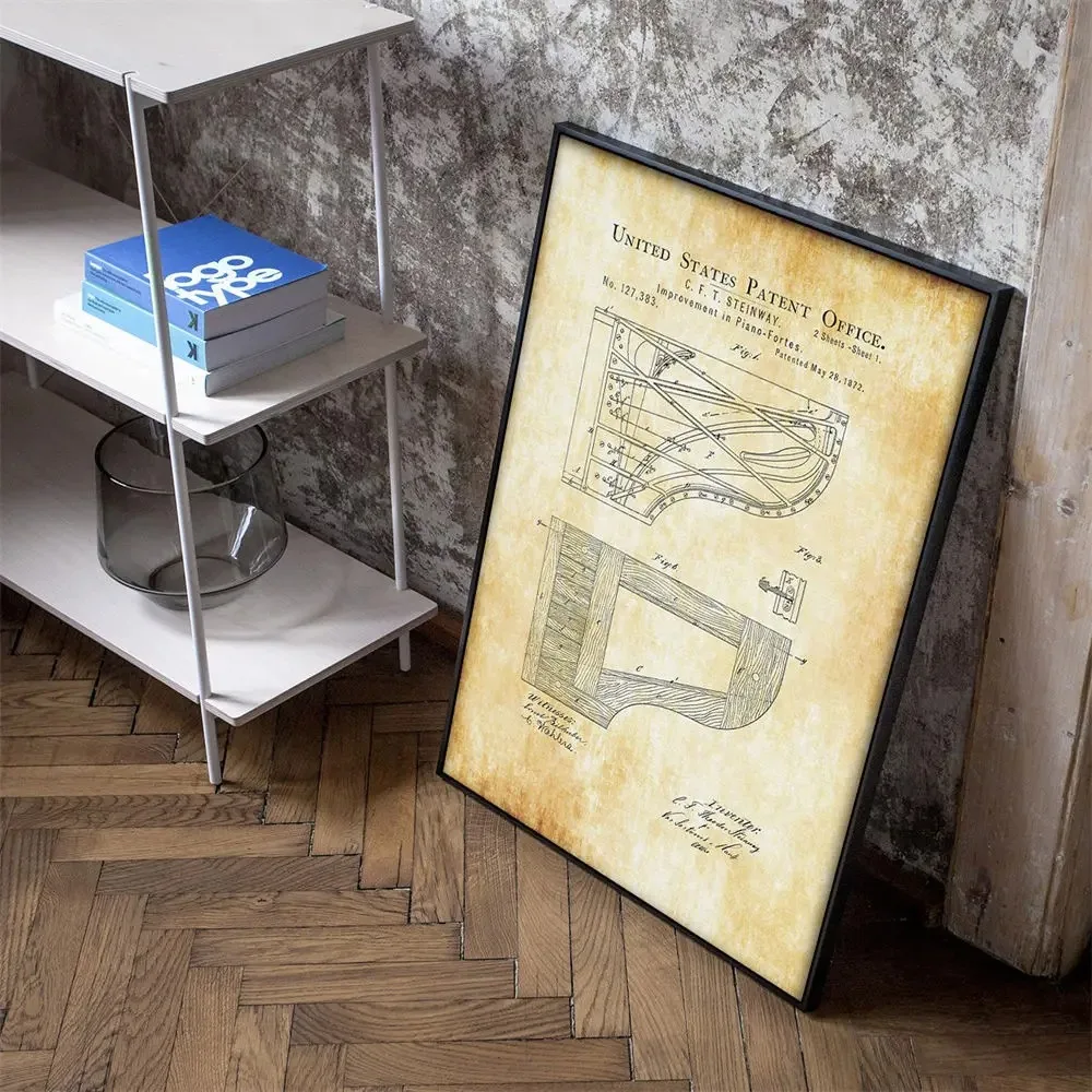 Poster Artistici Vintage Nordi - Musical Instrument Videos recensione e prezzo
