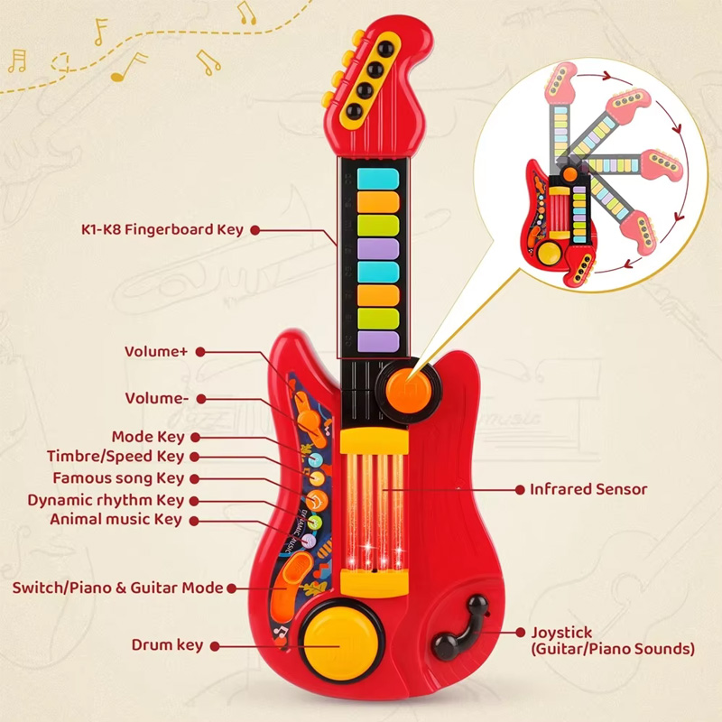 2 in 1 chitarra elettrica per  - Musical Instrument Harmonium recensione e prezzo
