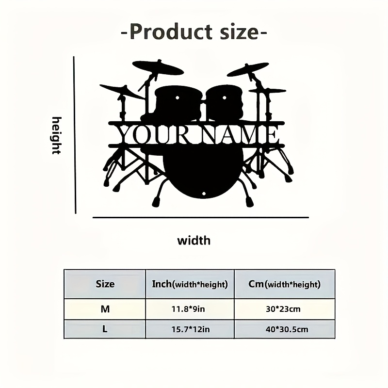Insegna da Parete in Metallo P - Musical Instrument Name recensione e prezzo