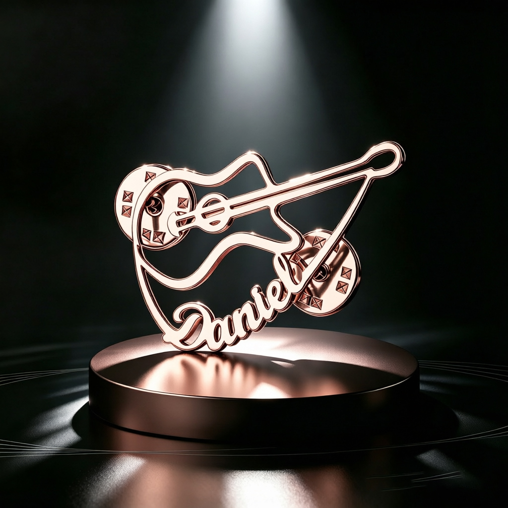 Spilla Personalizzata a Forma  - Musical Instrument Name recensione e prezzo