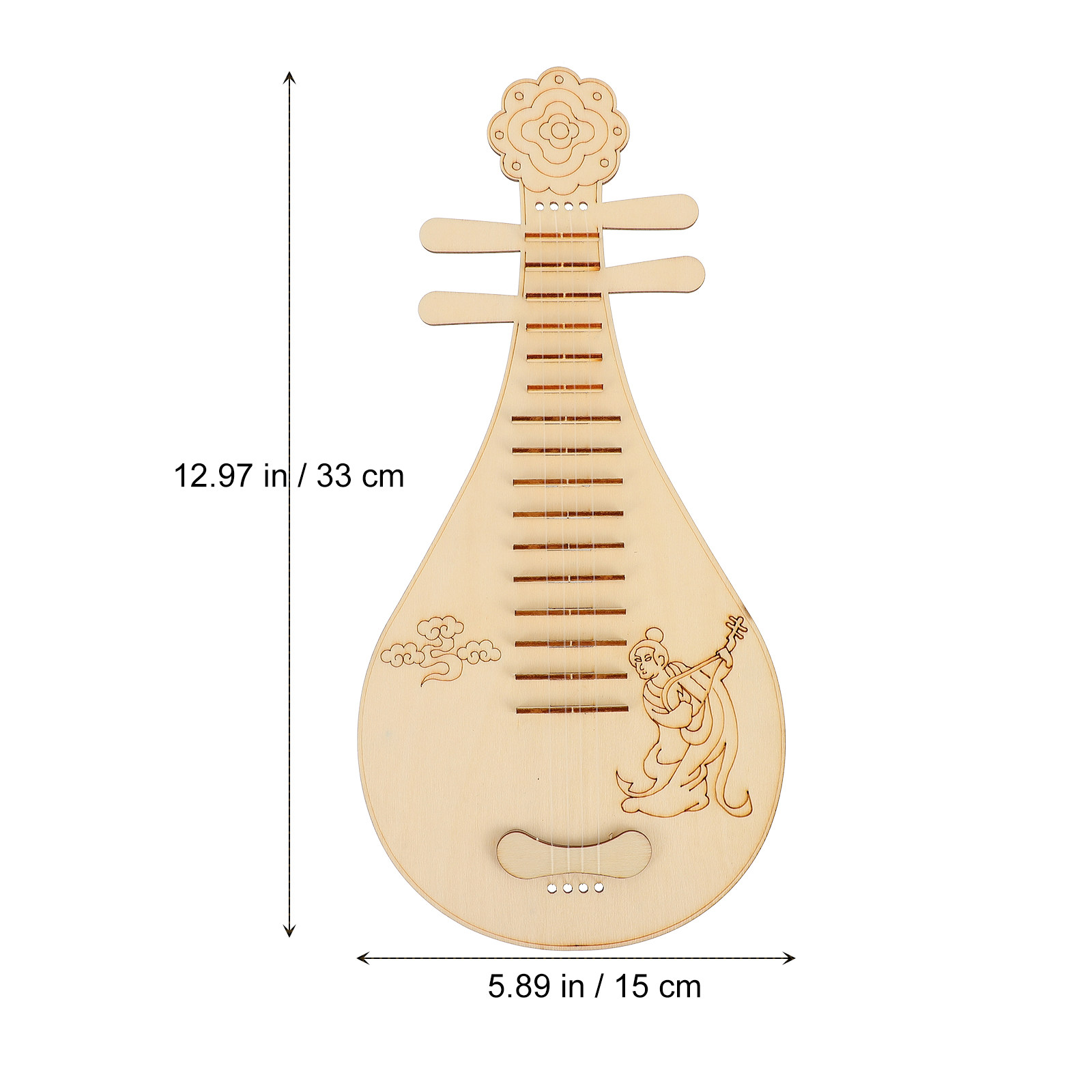 Set di 3 Liute in Legno Stile  - Musical Instrument Diy For Kids recensione e prezzo