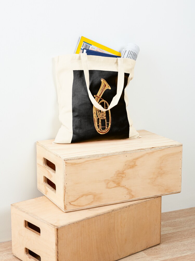 Borsa tote con stampa di corno - Musical Instrument Shop recensione e prezzo