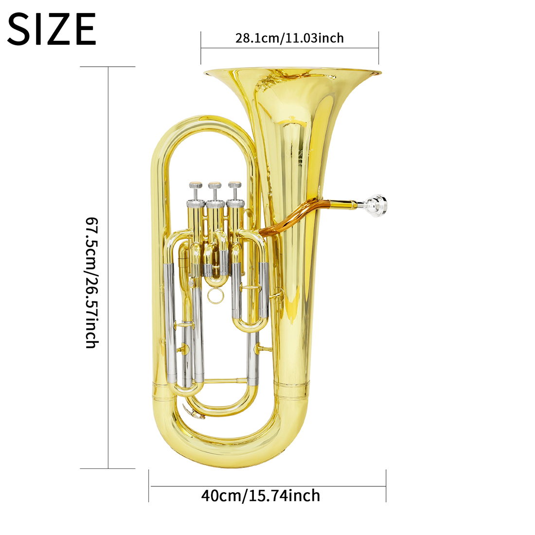 SLADE Bb Eufonio Valvola verti - Musical Instrument Euphonium recensione e prezzo