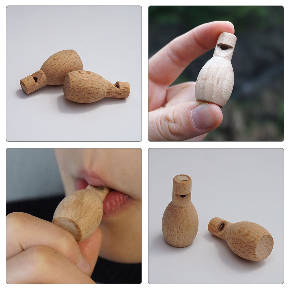 4 pezzi di fischietti in legno - Musical Instrument Diy For Kids recensione e prezzo