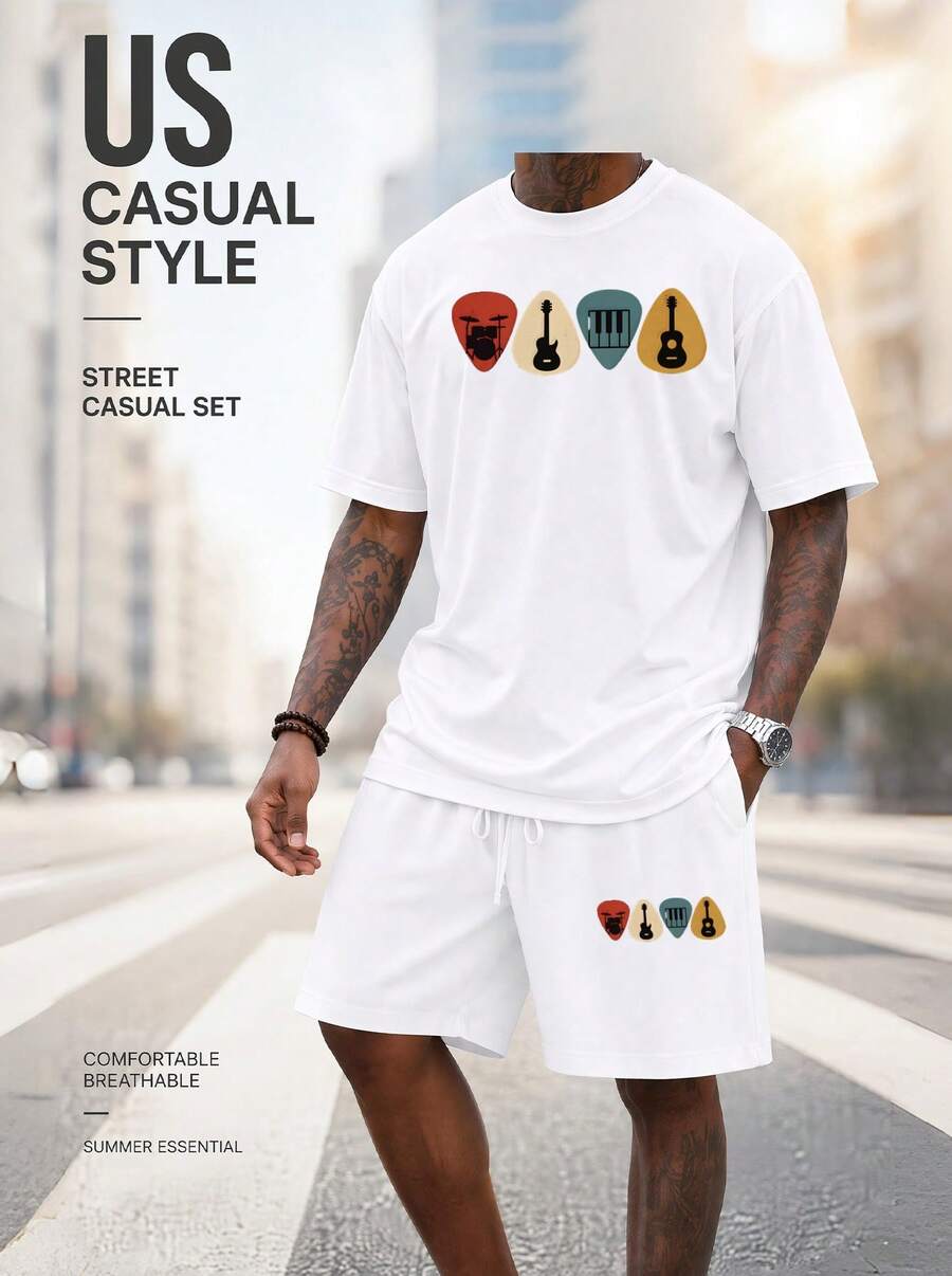 Set da Uomo 2 Pezzi: T-Shirt O - Musical Instrument With A recensione e prezzo