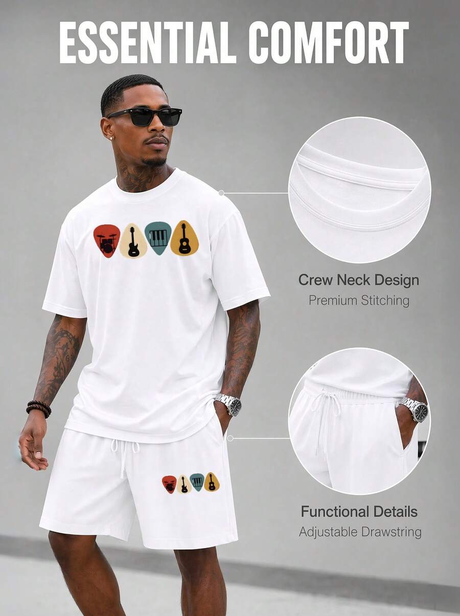Set da Uomo 2 Pezzi: T-Shirt O - Musical Instrument With A recensione e prezzo