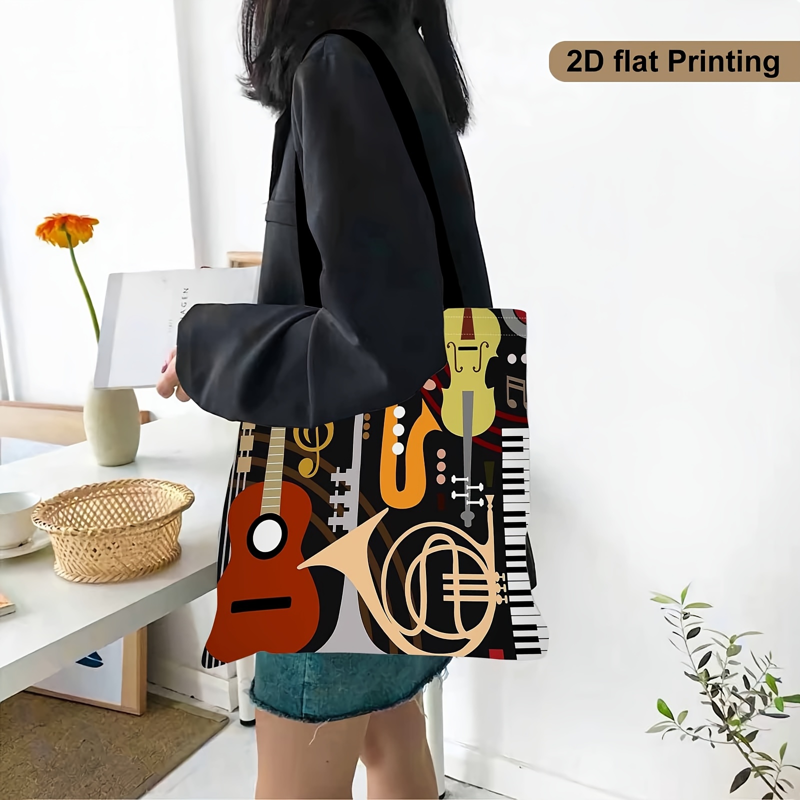 Borsa a tracolla con stampa a  - Musical Instrument Shop recensione e prezzo