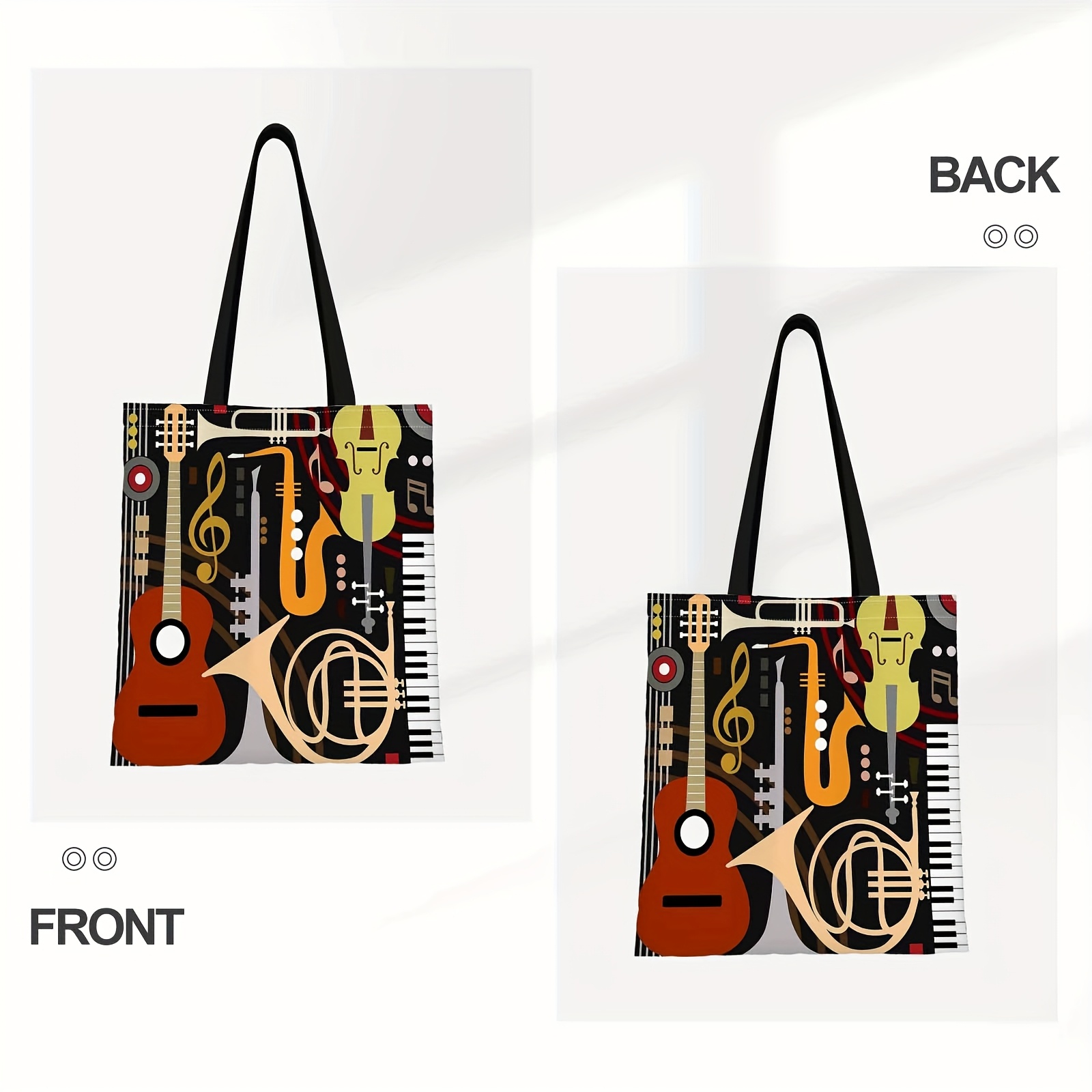 Borsa a tracolla con stampa a  - Musical Instrument Shop recensione e prezzo