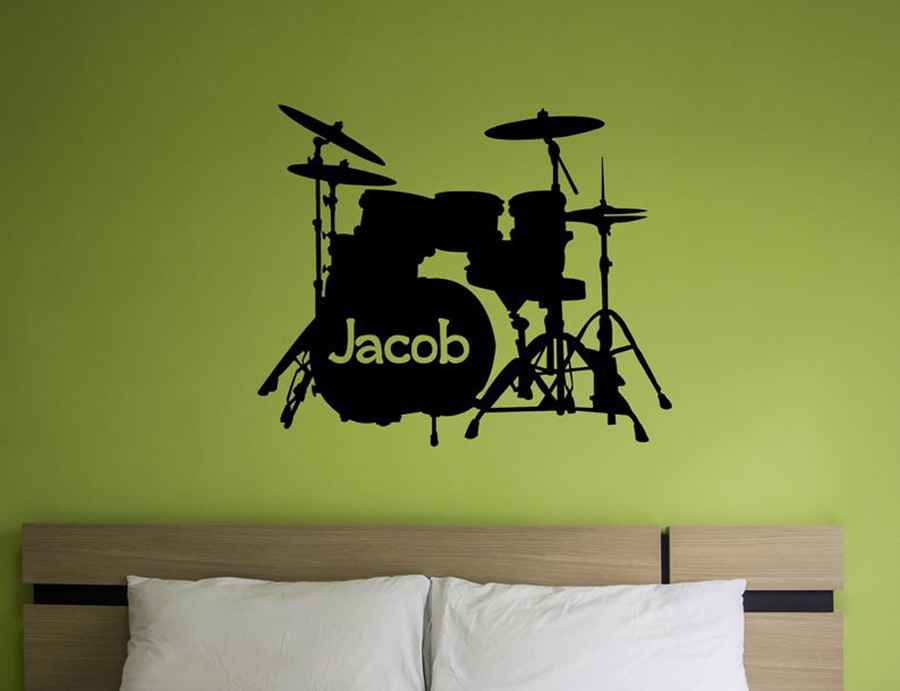 Drum Set Decalcomania Della Pa - Musical Instrument Name recensione e prezzo